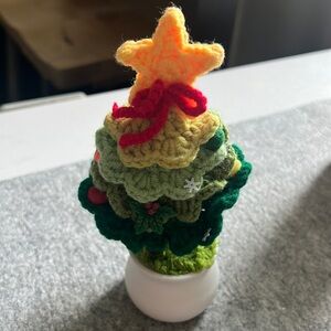 Handmade crochet Christmas tree